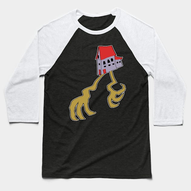 baba yagas house Baseball T-Shirt by Slavstuff